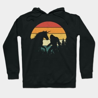 Bigfoot Walking Unicorn Hoodie